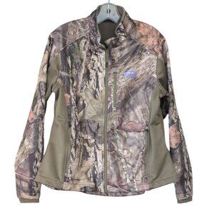 Yukon Gear Jacket Women's size Large  Camouflage Full zip Outdoor/Hunting Fleece